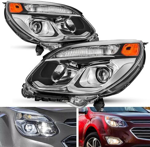 OE Style Projector Halogen Assembly Assectible مع 2017 2017 Chevy Equinox Factory Maptenger and Driver Side Side in Kuwait