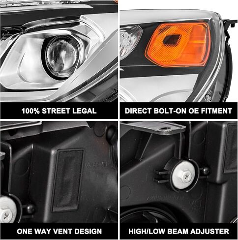 OE Style Projector Halogen Assembly Assectible مع 2017 2017 Chevy Equinox Factory Maptenger and Driver Side Side in Kuwait