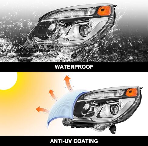 OE Style Projector Halogen Assembly Assectible مع 2017 2017 Chevy Equinox Factory Maptenger and Driver Side Side in Kuwait