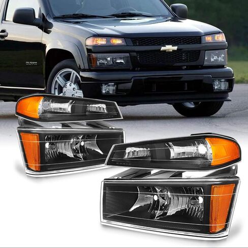 AKKON - ل CHEVY COLORADO/CANYON السوداء المصابيح الأمامية in Kuwait
