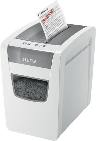 Leitz IQ Paper Shredder ، Autofeed ، Cross Cut ، 50 ورقة ، 5 جالون سلة ، P4 Security ، Anti-Jam ، Home Office (170008) in Kuwait