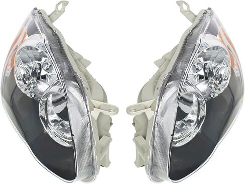 Clear Lens Black Housing LH & RH Placbly Assembly Placbly for 2003-2008 Corolla Driver & Passenger Side in Saudi Arabia