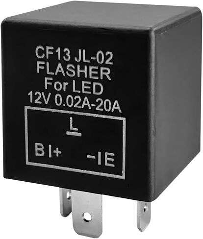 CF13 LED Electronic Flasher Relay, 12V 3-Pin CF13 EP34 Turn Signal Relay Fix w/Speed Adjustable Function, Auto Light Bulb Relays for Led Lights Hyper Blink Flash No Flash Problem in Kuwait