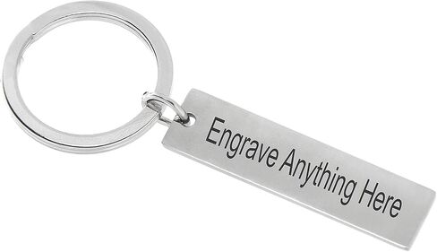 Custom Engraved Keychain, Customizable Engravable, Metal Wood Personal Keychain in Kuwait