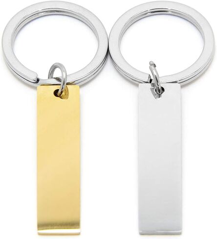 Custom Engraved Keychain, Customizable Engravable, Metal Wood Personal Keychain in Kuwait