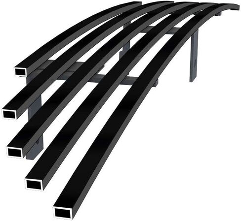 APS Compatible with Ford Mustang 1994-1998 Main Upper Stainless Steel SS Black Billet Front Grill Grille Insert F86001H in Saudi Arabia