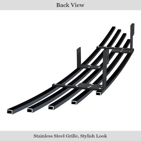 APS Compatible with Ford Mustang 1994-1998 Main Upper Stainless Steel SS Black Billet Front Grill Grille Insert F86001H in Saudi Arabia