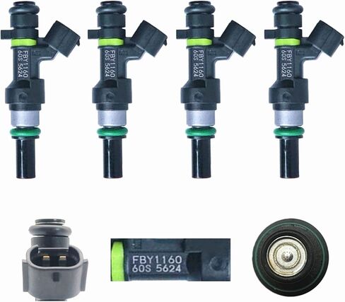 4X Fuel Injectors FBY1160 16600-ED000 for Nissan 09-11 Versa 1.6L L4 HR16DE in Saudi Arabia