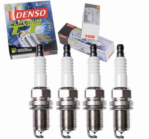 4 pc DENSO Platinum TT Spark Plugs compatible with Pontiac Vibe 1.8L L4 2003-2008 in Saudi Arabia