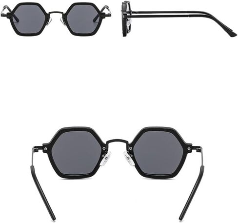 Polygon Retro Polygon Sunglasses Women Fashion Clear Ocean Bradient Lens Eyewear Men Trending Punk Sun Glasses Shades UV400 ， L18519 in Saudi Arabia