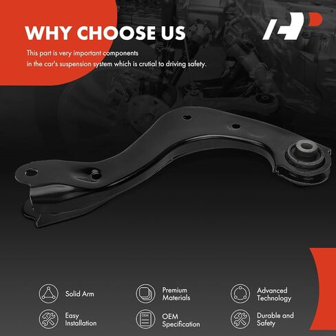 A-Premium Rear Left Upper Control Arm with Bushing, Compatible with Toyota Camry 2018-2023, Corolla 2019-2023, Corolla Cross, Prius, Prius AWD-e, Prius Prime, Avalon, C-HR & Lexus ES250, ES300h, ES350 in Saudi Arabia