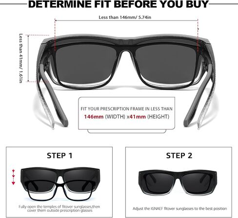 Trysee Sunglasses Over Glasses for Women with Rhinestone Rectangle Fit Over Glasses UV Protection for Driving TS4204 in Saudi Arabia