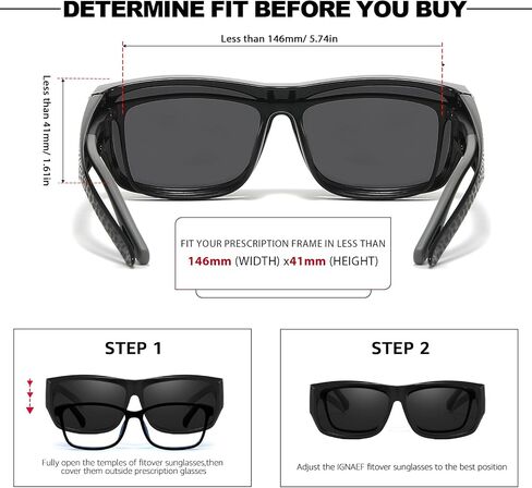 Trysee Sunglasses Over Glasses for Women with Rhinestone Rectangle Fit Over Glasses UV Protection for Driving TS4204 in Saudi Arabia