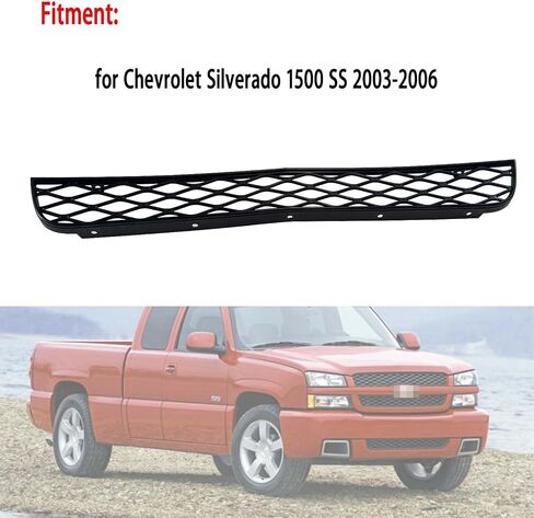 Grille Lower Lower Black 12335765 متوافق مع 2003 2004 2005 2006 Chevy Silverado 1500 SS Lower Mesh Grill Cover in Saudi Arabia