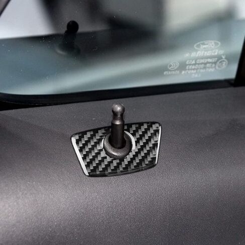 حقيقية من ألياف الكربون Car Care Central Screen Screen Plane AC Outlet Vent Frame ملصق متوافق مع Ford Explorer 2013 2014 2015 2015 2017 2018 Auto Interior Accessories Black in Kuwait
