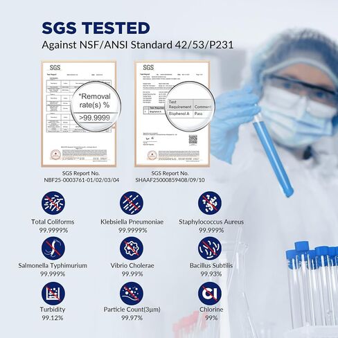 زجاجة مياه مفلترة C3 من شركة Membrane Solutions، زجاجة مياه من الفولاذ المقاوم للصدأ سعة 32 أونصة مع خرطوشة فلتر UF+ACF قابلة للاستبدال، فلتر مياه محمول، السفر والمشي لمسافات طويلة والتخييم لمياه الشرب in Kuwait