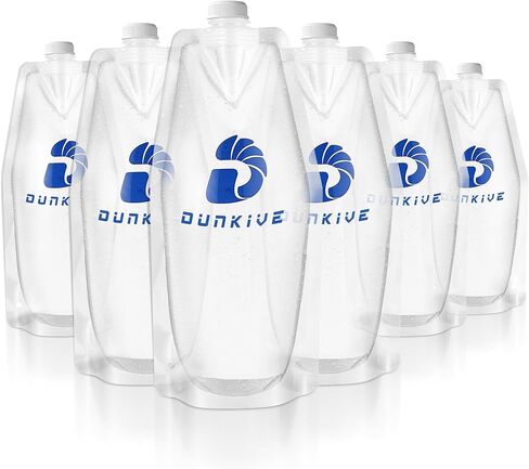 Hiking 1L Collapsible Water Bottles Compatible with Sawyer Water Filters, Lightweight & Durable Reusable Water Filter Bags for Camping, Hiking, Travel in Kuwait