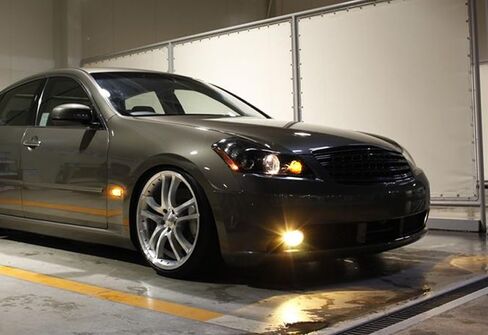 iJDMTOY Black-Out Smoked Lens Amber Sequential Blink LED Fender Side Marker Turn Signal Lights Compatible with Infiniti 2006-2007 M35 M45, Powered by 20-SMD LED w/Dynamic Blinking in Saudi Arabia