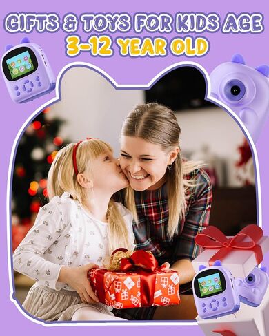 كاميرا مطبوعة فورية للأطفال ، طباعة كاميرا فورية للأطفال ، هدايا لـ 3 4 5 6 7 8 9 10 11 12 Girls & Boys ، Toddler Doys من عمر 3 إلى 12 عامًا ، وتناسب هدية عيد الميلاد يوم الأطفال - الوردي in Saudi Arabia