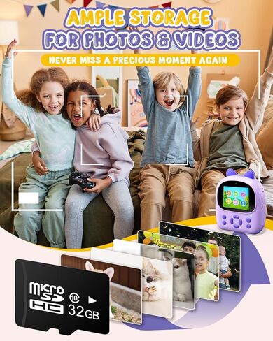كاميرا مطبوعة فورية للأطفال ، طباعة كاميرا فورية للأطفال ، هدايا لـ 3 4 5 6 7 8 9 10 11 12 Girls & Boys ، Toddler Doys من عمر 3 إلى 12 عامًا ، وتناسب هدية عيد الميلاد يوم الأطفال - الوردي in Saudi Arabia