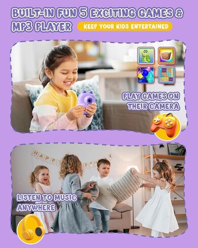كاميرا مطبوعة فورية للأطفال ، طباعة كاميرا فورية للأطفال ، هدايا لـ 3 4 5 6 7 8 9 10 11 12 Girls & Boys ، Toddler Doys من عمر 3 إلى 12 عامًا ، وتناسب هدية عيد الميلاد يوم الأطفال - الوردي in Saudi Arabia