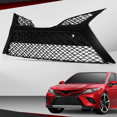 Crossdesign الأمامية المصد الشبكة الشواء تقليم الشواية متوافقة مع 2018-2020 Toyota Camry in Saudi Arabia