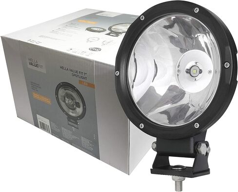 Hella 357200001 Valuefit 7 "Light Beam Light ، Black & Silver in Saudi Arabia
