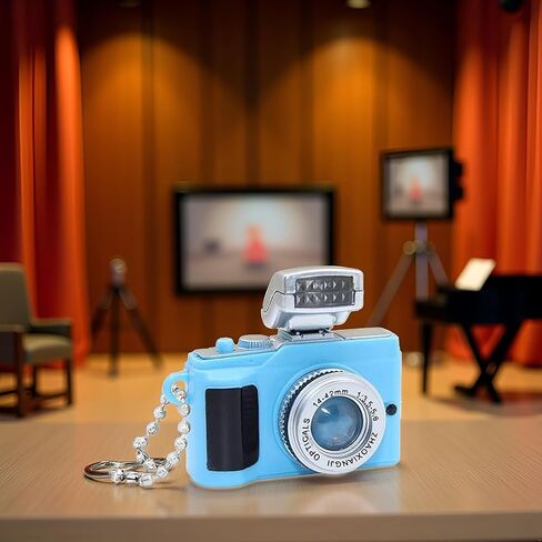Mini Camera Keychain Key Ring with Flashlight Sound Bag Phone Pendant, Car Keychain Accessories for Women Men, Car Keychain in Saudi Arabia
