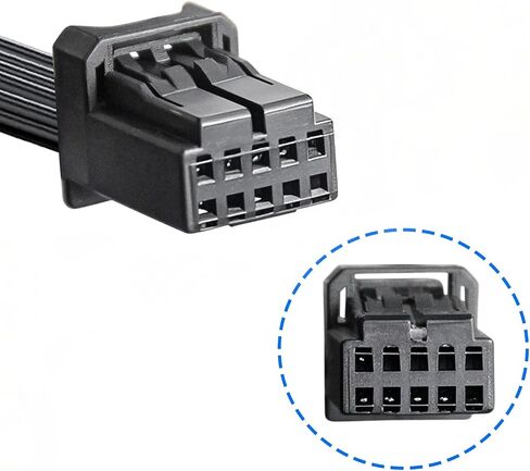 Dashcam Power Adapter 7 Pin Custom for Chevy, Ford, Honda, Lexus, Mitsubishi, Nissan, Toyota and More,Hide The Wires,GPS Radar Mirror Camera Dash Cam Adapter Cable,Connects to Rearview Mirror in Saudi Arabia