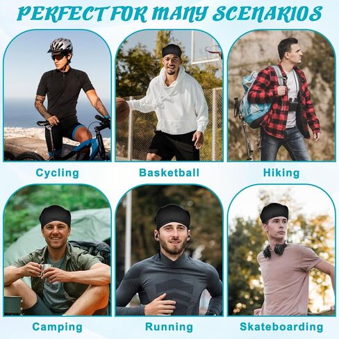 2 عبوة تبريد القبعات الجمجمة للرجال القبعات تبريد للنساء لقبعات عرق الطقس الساخنة رجال خوذة خوذة الرياضة الرياضة ركوب الدراجات ركوب الدراجات القبعات الأسود in Kuwait