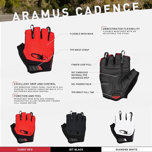 Lizard Skins Aramus Cadence Short Finger Cycling Gloves – 3 Colors Unisex Padded Road Bike Gloves in Saudi Arabia