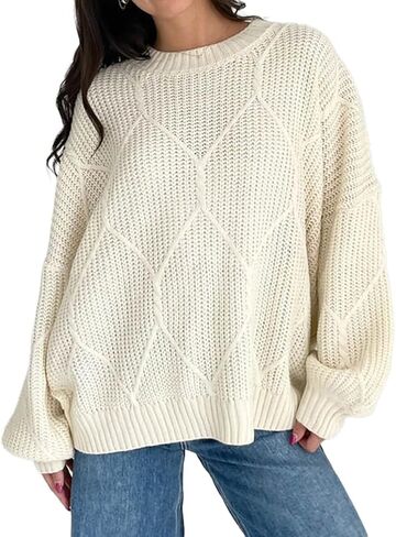 Kinghua Cable Sweater Sweater Women Fall Fashion Winter Fashit in Kuwait