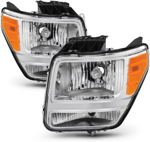 ACANII - For 2007 2008 2009 2010 2011 Dodge Nitro Headlights Headlamps Replacement Driver + Passenger Side in Saudi Arabia