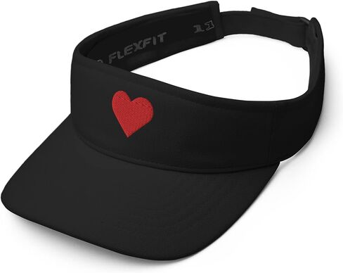 Red Heart Womens Golf Sun Visor Embroidered Adjustable Sports, Running, Tennis, Golf Hat in Saudi Arabia