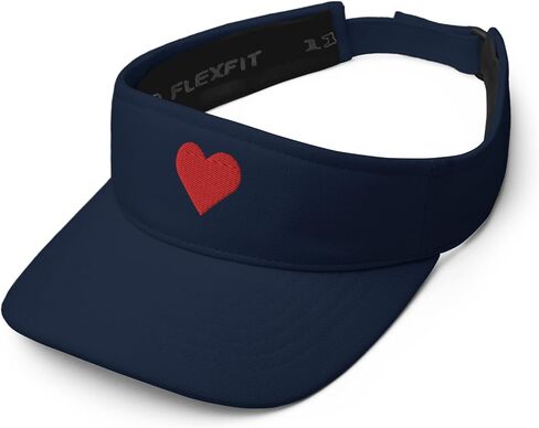 Red Heart Womens Golf Sun Visor Embroidered Adjustable Sports, Running, Tennis, Golf Hat in Saudi Arabia