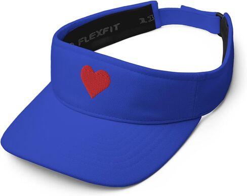 Red Heart Womens Golf Sun Visor Embroidered Adjustable Sports, Running, Tennis, Golf Hat in Saudi Arabia
