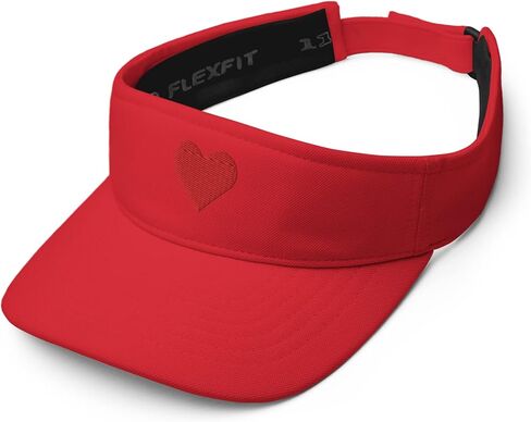 Red Heart Womens Golf Sun Visor Embroidered Adjustable Sports, Running, Tennis, Golf Hat in Saudi Arabia