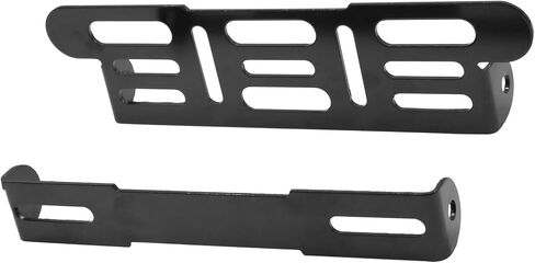 Black Universal Motorcycle Adjustable License Number Plate Bracket Frame Holder Auto Replacement Parts in Saudi Arabia