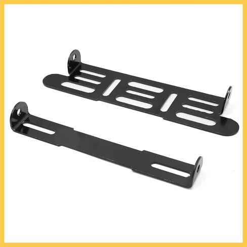 Black Universal Motorcycle Adjustable License Number Plate Bracket Frame Holder Auto Replacement Parts in Saudi Arabia
