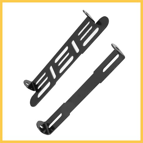 Black Universal Motorcycle Adjustable License Number Plate Bracket Frame Holder Auto Replacement Parts in Saudi Arabia