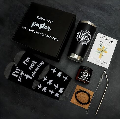 هدايا القس ، القساوسة عيد الحب هدايا 7pcs مجموعة للنساء ، هدايا القساوى الفريدة ، 20 أوقية من بطاقات اليومية الجلدية تومبول. in Kuwait