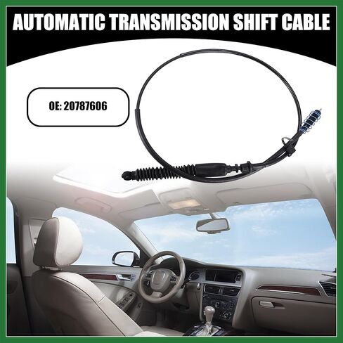Motoforti Lower Automatic Transmission Shift Cable NO.20787606 - Auto Trans Shifter Cable - for Cadillac Escalade 6.2L Gas 2007-2008 Metal Black - 1 PC Long-lasting in Saudi Arabia
