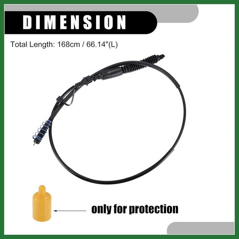 Motoforti Lower Automatic Transmission Shift Cable NO.20787606 - Auto Trans Shifter Cable - for Cadillac Escalade 6.2L Gas 2007-2008 Metal Black - 1 PC Long-lasting in Saudi Arabia