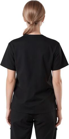 Women's V-Neck Scrub Top, Lightweight and Wrinkle-resistant, With 3 Pockets, Soft, Breathable, and Durable. in Saudi Arabia