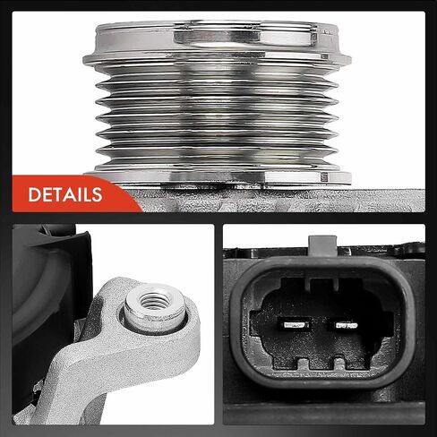A-Premium Alternator Compatible with Chevrolet Cruze 2011, Trax 2015-2021 & Buick Encore 2013-2021, 1.4L, 12V 130A/120A 6-Groove Clutch Pulley Clockwise, Replace# 440637, FG12S031 in Saudi Arabia
