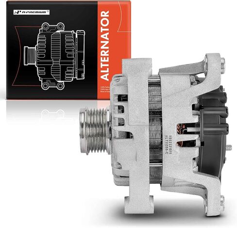 A-Premium Alternator Compatible with Chevrolet Cruze 2011, Trax 2015-2021 & Buick Encore 2013-2021, 1.4L, 12V 130A/120A 6-Groove Clutch Pulley Clockwise, Replace# 440637, FG12S031 in Saudi Arabia