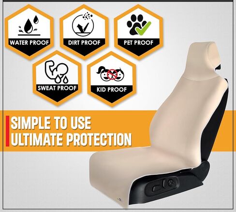 Gear 2 Pack Beige Premium Universal Fit Fit Waterproof مقاومة للماء مقاومة مقاومة للبقعة مقاومة للسيش in Kuwait