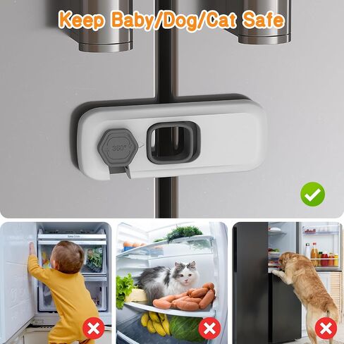 2 Pack Oven Lock Child Safety Heat-Resistant Oven Baby Proofing Locks with Strong Adhesive Oven Safety Locks for Toddlers Prevent Babies And Dogs from Opening Child Proof Locks（Only For Flat Surface） in Saudi Arabia