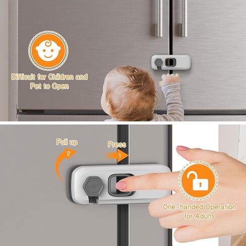 2 Pack Oven Lock Child Safety Heat-Resistant Oven Baby Proofing Locks with Strong Adhesive Oven Safety Locks for Toddlers Prevent Babies And Dogs from Opening Child Proof Locks（Only For Flat Surface） in Saudi Arabia