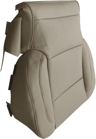 غطاء مقعد جلدي مثقب السائق ، غطاء مقعد جانبي بديل ، يتوافق مع Chevy Silverado/مع GMC Sierra 1500 2500HD 3500HD LS LTZ SLT 2015-2019 in Kuwait